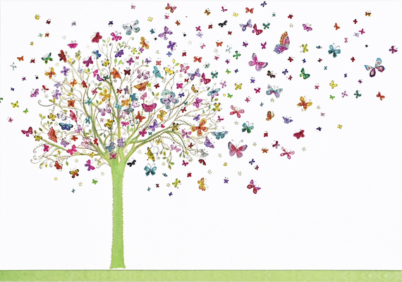 Tree of Butterflies Note Cards (14 Cards, 15 Se... 1441340491 Book Cover