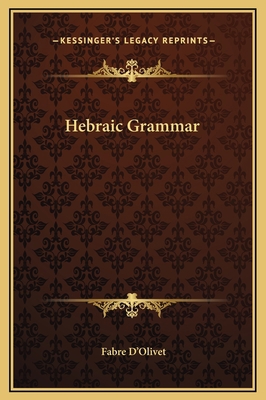 Hebraic Grammar 1169298990 Book Cover