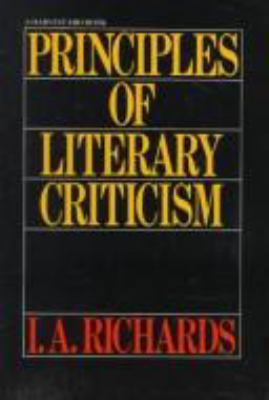 Principles of Literary Criticism 0156745925 Book Cover