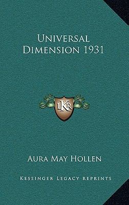 Universal Dimension 1931 1163365378 Book Cover