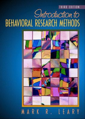 Introduction to Behavioral Research Methods (3r... 0205322042 Book Cover