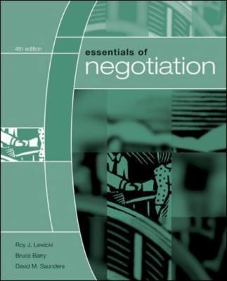 Essentials of Negotiation 0073102768 Book Cover
