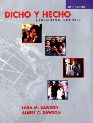 Dicho y Hecho: Beginning Spanish 0471323535 Book Cover