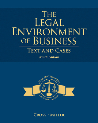 The Legal Environment of Business: Text and Cases B00WF8A45Q Book Cover