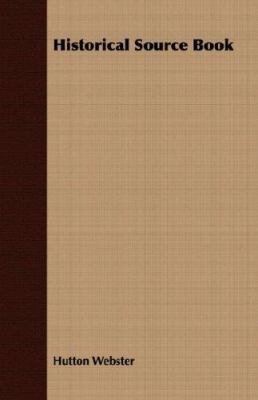 Historical Source Book 1406708747 Book Cover