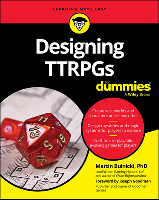 Designing Ttrpgs for Dummies 1394361904 Book Cover