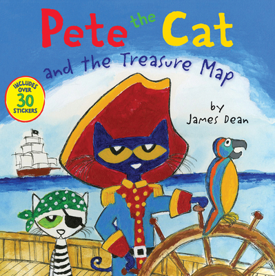 Pete the Cat and the Treasure Map: Includes Ove... 0062404415 Book Cover
