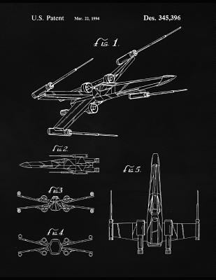 Star Wars Notebook Patent Art Journal, Large, College-Ruled, 8. 5 X 11 Inches, 150 Pages