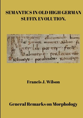 Semantics in Old High German suffix evolution 3384326334 Book Cover