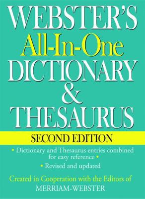 Webster's All-In-One Dictionary & Thesaurus, Se... B00QFWSRM0 Book Cover