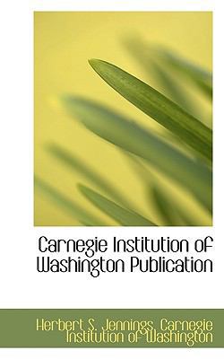 Carnegie Institution of Washington Publication 111683734X Book Cover