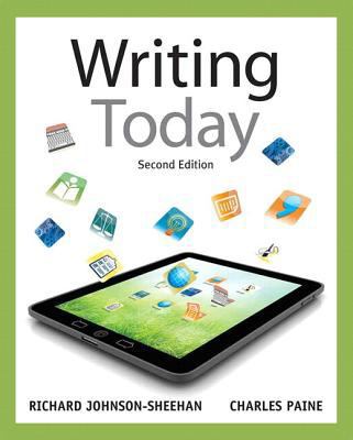 Writing Today with NEW MyCompLab with eText -- ... 0321846095 Book Cover
