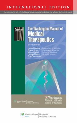 The Washington Manual of Medical Therapeutics 1451191952 Book Cover