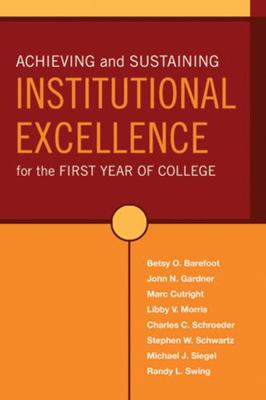 Achieving and Sustaining Institutional Excellen... B007CUCWJS Book Cover