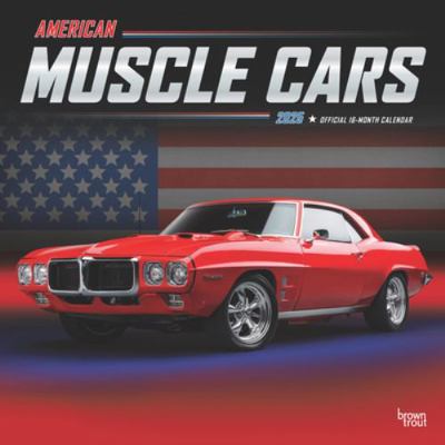 American Muscle Cars Official 2025 12 X 24 Inch... 1975479645 Book Cover