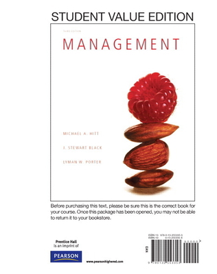 Management 013255335X Book Cover