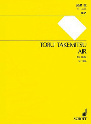 Toru Takemitsu: Air, Flute 4890663967 Book Cover