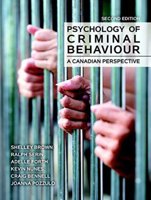 Psychology of Criminal Behaviour: A Canadian Pe... 0132980053 Book Cover
