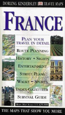 DK Eyewitness Travel Map: France (DK Eyewitness... 0751311650 Book Cover