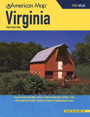 American Map Virginia State Road Atlas 087530172X Book Cover