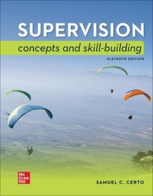 Supervision: Concepts and Skill-Building 126068296X Book Cover