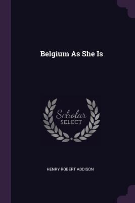 Belgium As She Is 1378928873 Book Cover