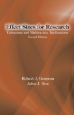 Effect Sizes for Research: Univariate and Multi... 0415877687 Book Cover