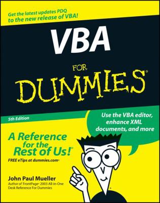 VBA for Dummies 0470046503 Book Cover