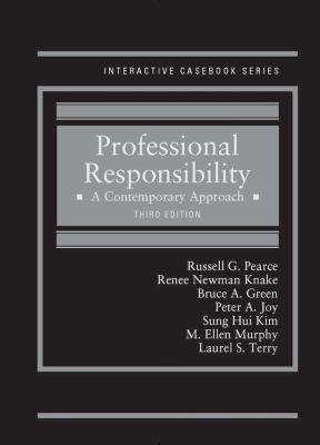 Professional Responsibility: A Contemporary App... 1634600169 Book Cover