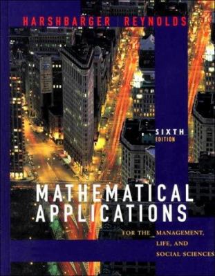 Mathematical Applications for the Management, L... 0395961424 Book Cover