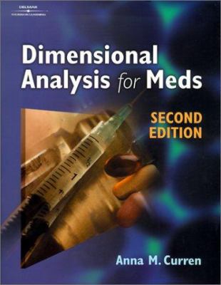 Dimensional Analysis for Meds (Book for Windows... 076685938X Book Cover