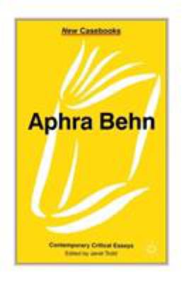 Aphra Behn 0333720210 Book Cover