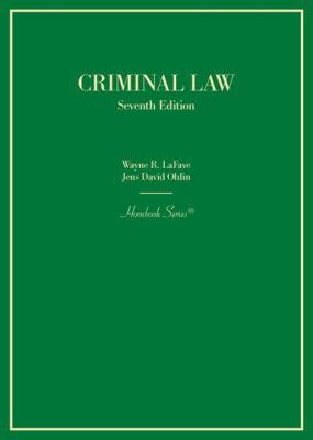 Criminal Law (Hornbooks) 1685612334 Book Cover