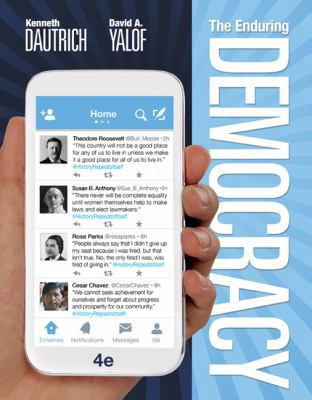 The Enduring Democracy (with MindTap Political ... 1285853040 Book Cover