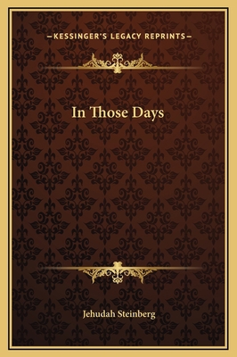 In Those Days 1169228763 Book Cover