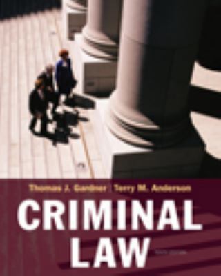 Criminal Law 0495390895 Book Cover