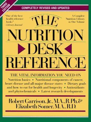 The Nutrition Desk Reference 0879836652 Book Cover
