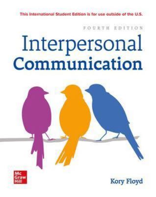 Interpersonal Communication            Book Cover