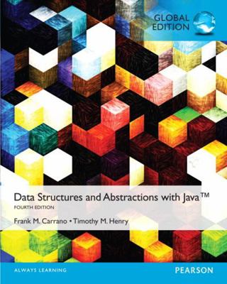 Data Structures and Abstractions with Java, Glo... 1292077182 Book Cover