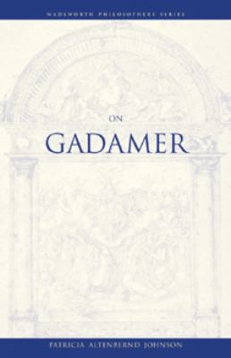 On Gadamer 0534575986 Book Cover