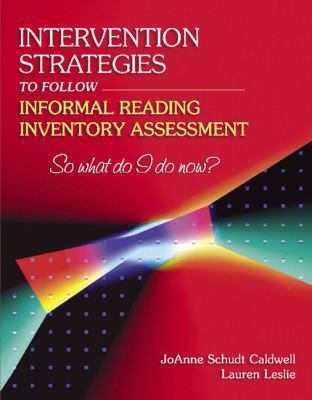 Intervention Strategies to Follow Informal Read... 0205405584 Book Cover