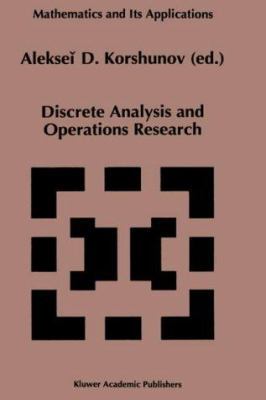Discrete Analysis and Operations Research 0792338669 Book Cover