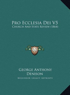 Pro Ecclesia Dei V5: Church And State Review (1... 1169731449 Book Cover