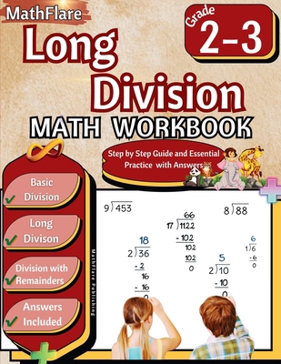 Long Division Math Workbook 2nd and 3rd Grade: ... B0D4D7YSWT Book Cover