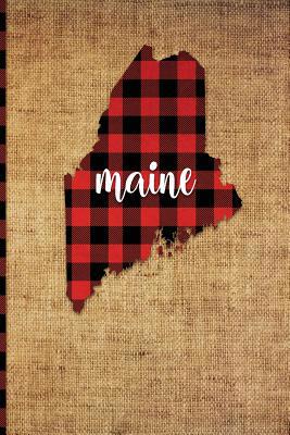 Maine: 6 X 9 108 Pages: Buffalo Plaid Maine Sta... 1726394468 Book Cover