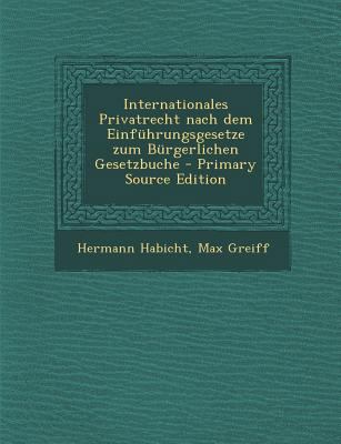 Internationales Privatrecht Nach Dem Einfuhrung... [German] 1294102192 Book Cover