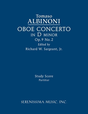 Oboe Concerto in D minor, Op.9 No.2: Study score 1608742865 Book Cover