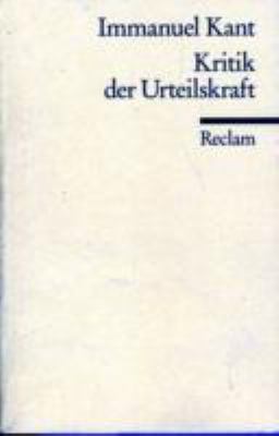 Kritik Der Urteilskraft (German Edition) [German] 3150010268 Book Cover