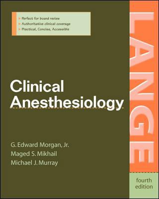 Clinical Anesthesiology 0071423583 Book Cover