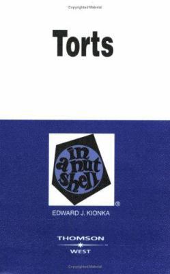 Torts in a Nutshell (Nutshell Series) 0314152199 Book Cover